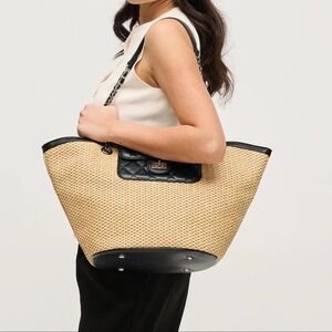Chic Black and Tan Tote Bag